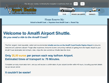 Tablet Screenshot of amalficoastairportshuttle.com